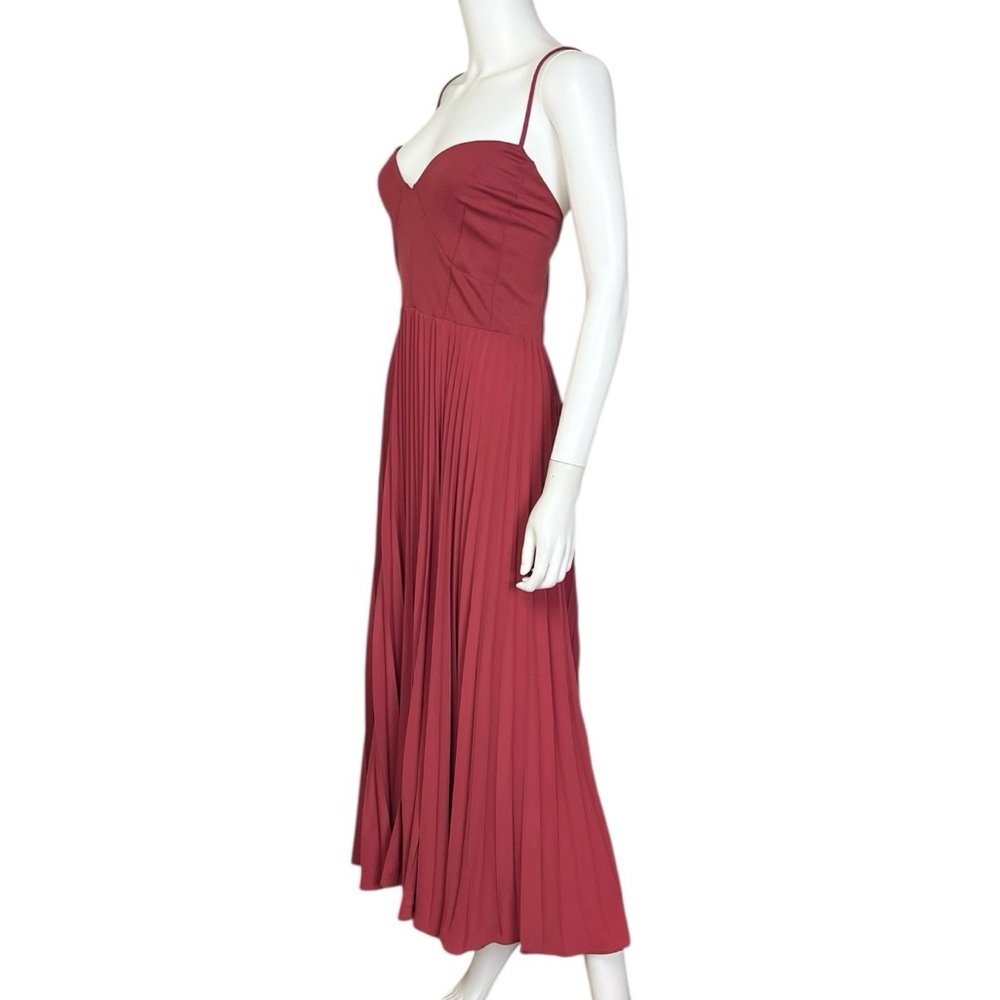 By Anthropologie Sweetheart Bodice Midi Dress in Red - NWT sz XL - Picture 6 of 10